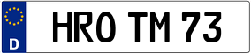 Trailer License Plate